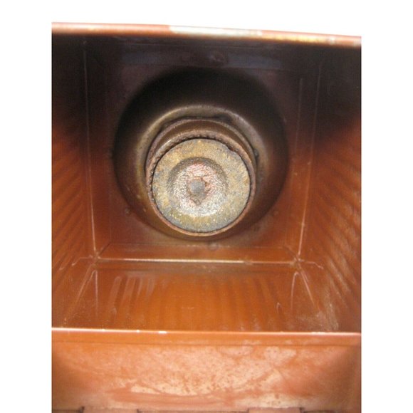 PB Vintage Coffee Grinder Metal Made in Italy Manual Hand Crank Brown - Picture 11 of 12